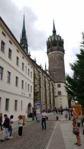 De beroemde kerk van Wittenberg