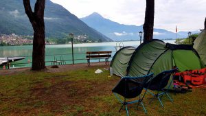 Uitzicht op het Lago di Mezzola